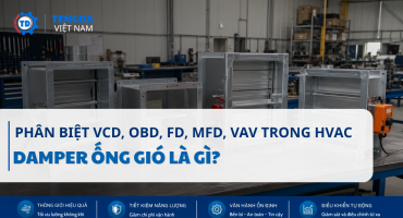 Damper Ống Gió Là Gì? Phân Biệt VCD, OBD, FD, MFD, VAV Trong HVAC