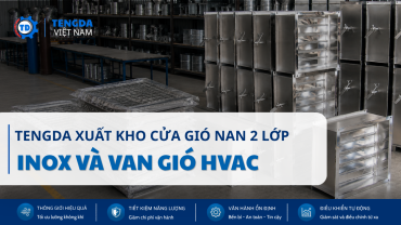 TENGDA Xuất Kho Cửa Gió Nan 2 Lớp Inox Và Van Gió HVAC