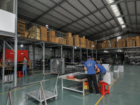 Khu Vực Sản Xuất Miệng Gió Và Cửa Gió HVAC TENGDA Việt Nam