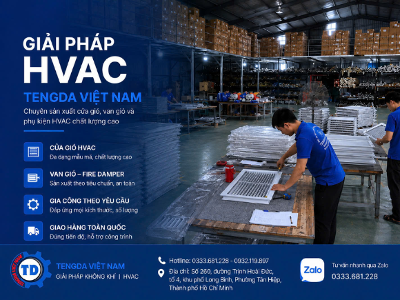 Cửa Gió Khuếch Tán 4 Hướng | Miệng Gió HVAC