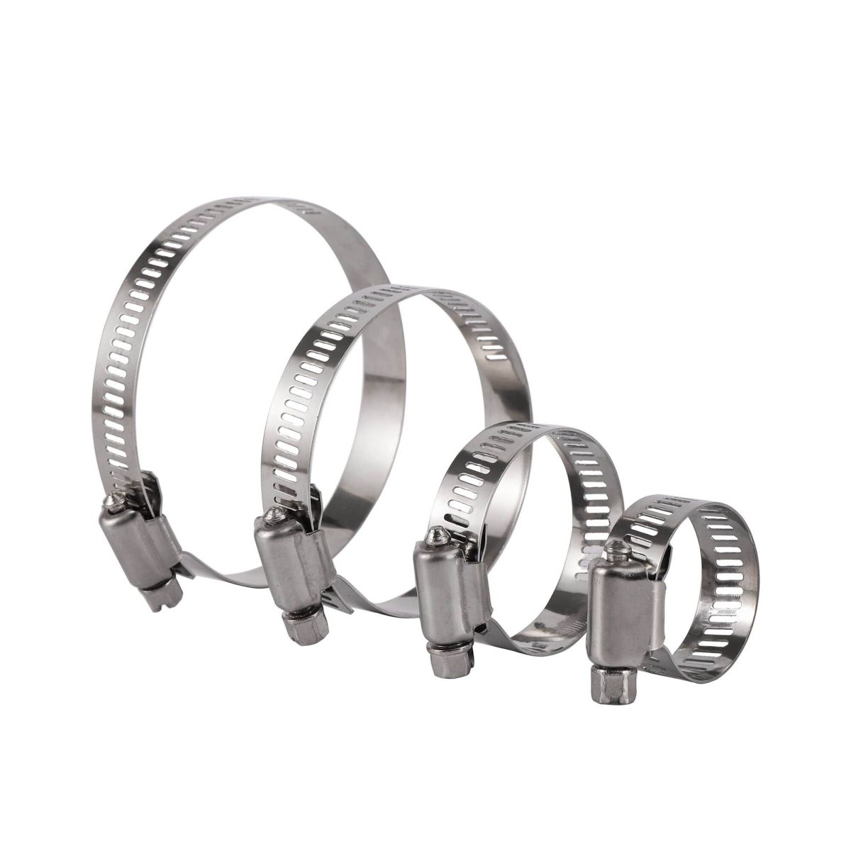 Đai xiết ống gió inox 304 các kích thước 80 đến 350mm