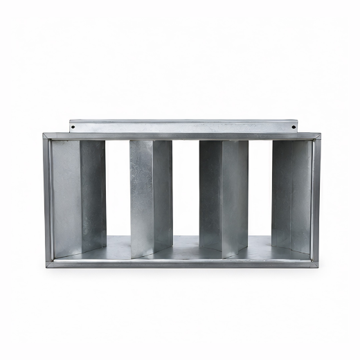 HVAC baffle silencer