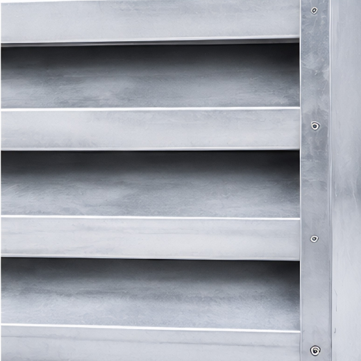 Sound attenuator louver