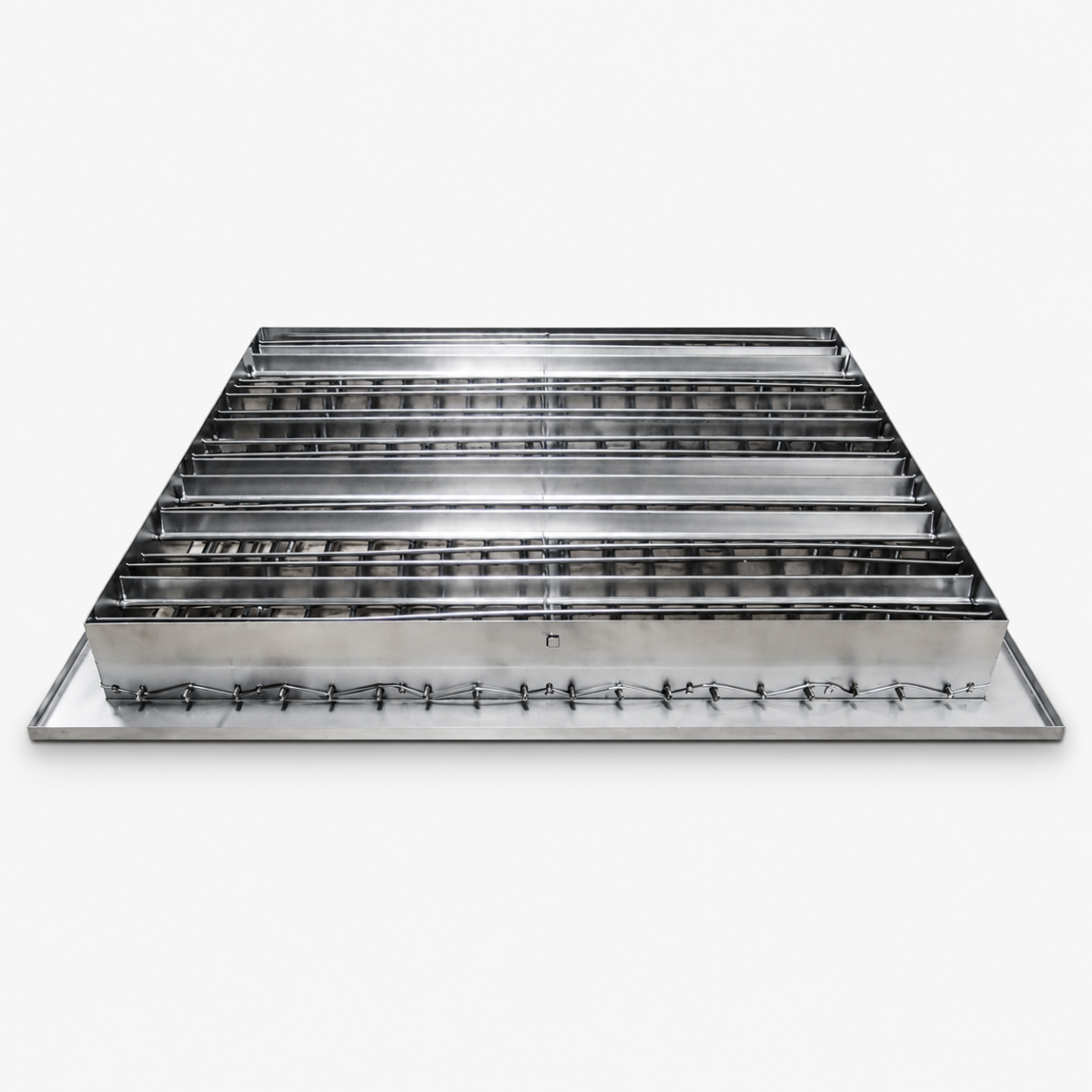 Chi tiết nan cửa gió 2 lớp inox HVAC