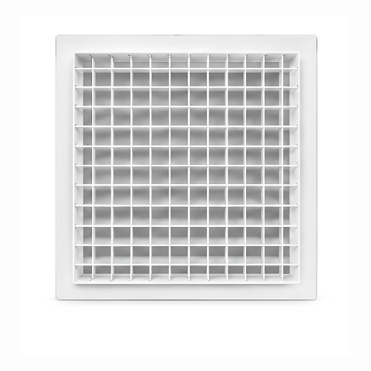 Double deflection grille HVAC