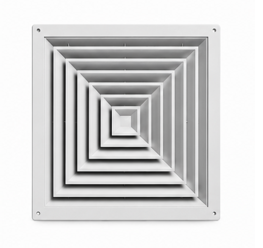 Cửa gió khuếch tán vuông ABS dùng cho hệ thống HVAC