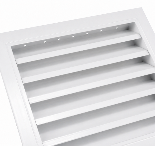 Cận cảnh nan Z cửa gió chống mưa HVAC