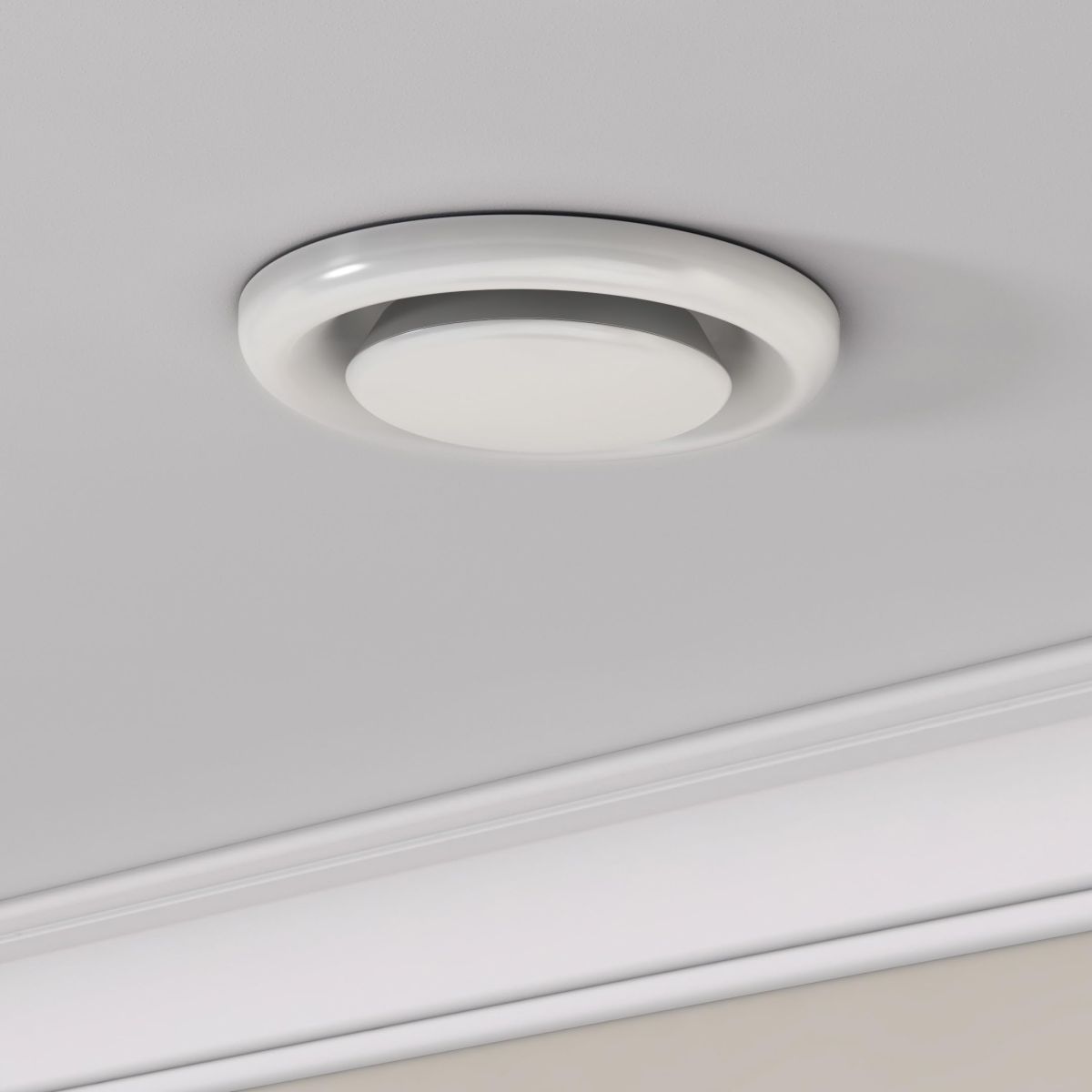 Cửa thoát khí hình đĩa lắp trong hệ thống HVAC