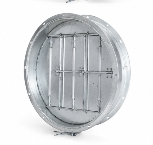 Round volume control damper HVAC