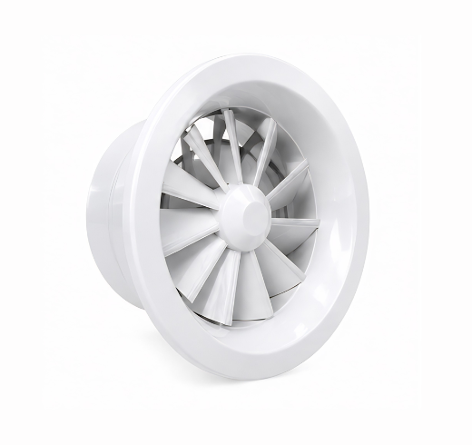 Cửa gió xoáy tròn HVAC góc nghiêng