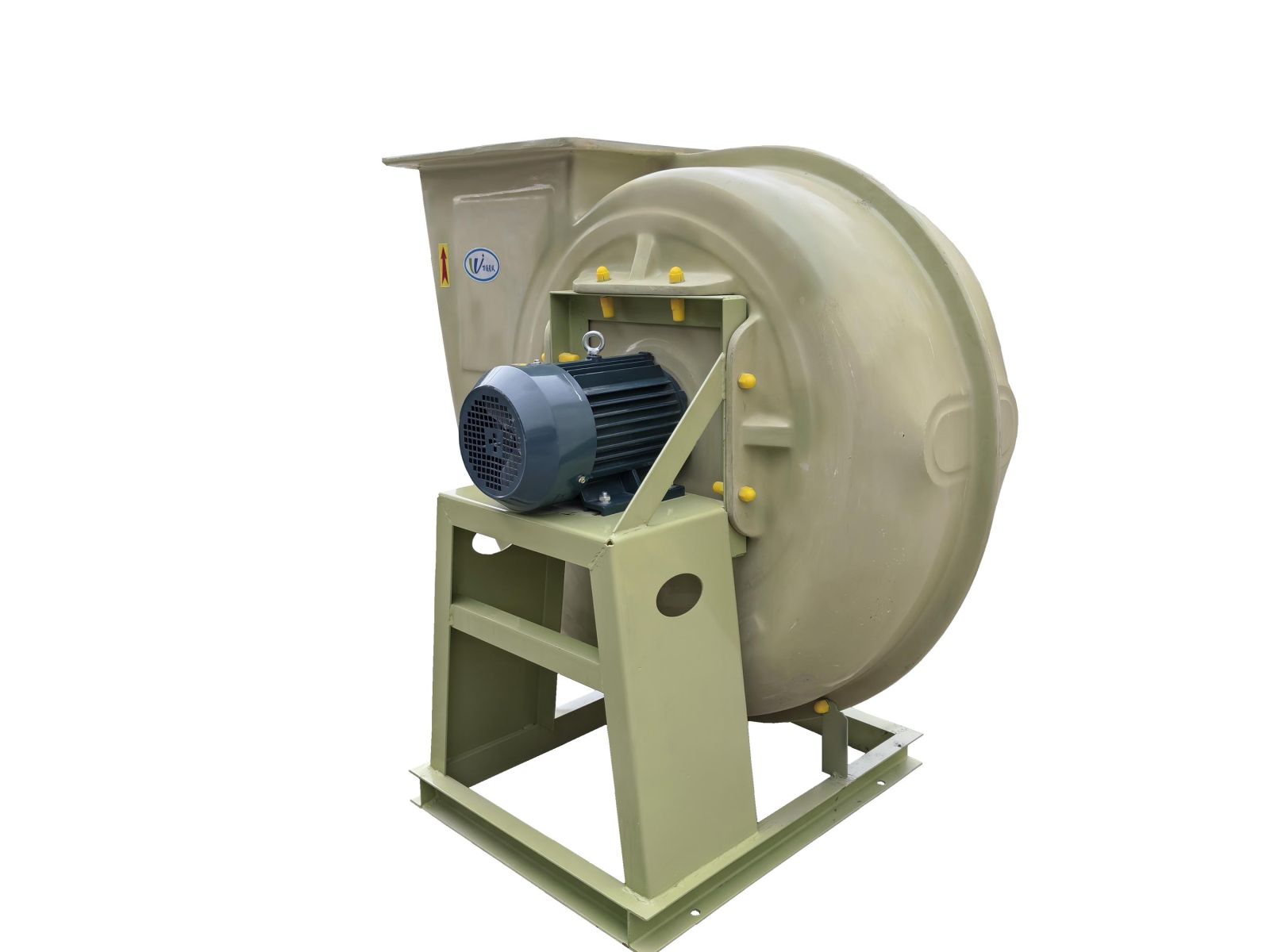 Quạt ly tâm chống ăn mòn FRP F4-72 kiểu A phía động cơ nối trực tiếp với cánh quạt