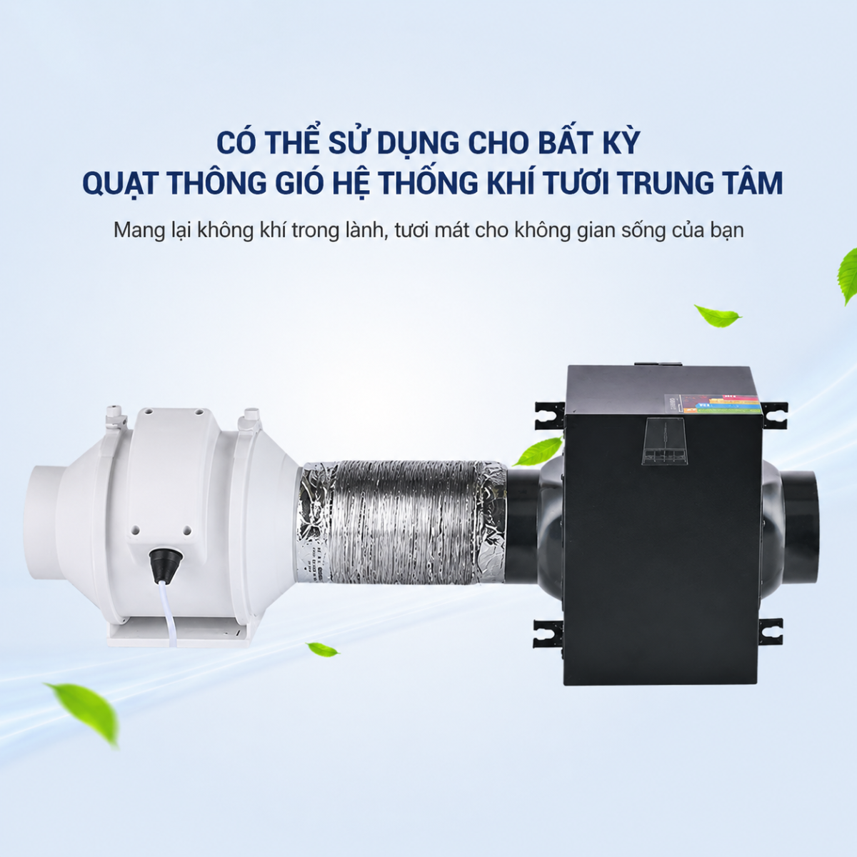 Lắp âm trần, kết nối ống gió vuông mạ kẽm