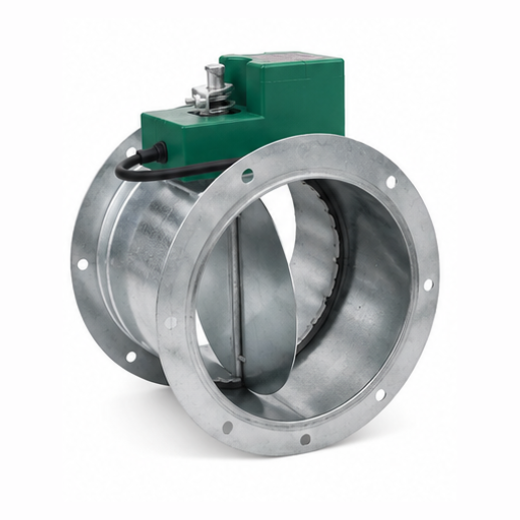 Electric round damper HVAC