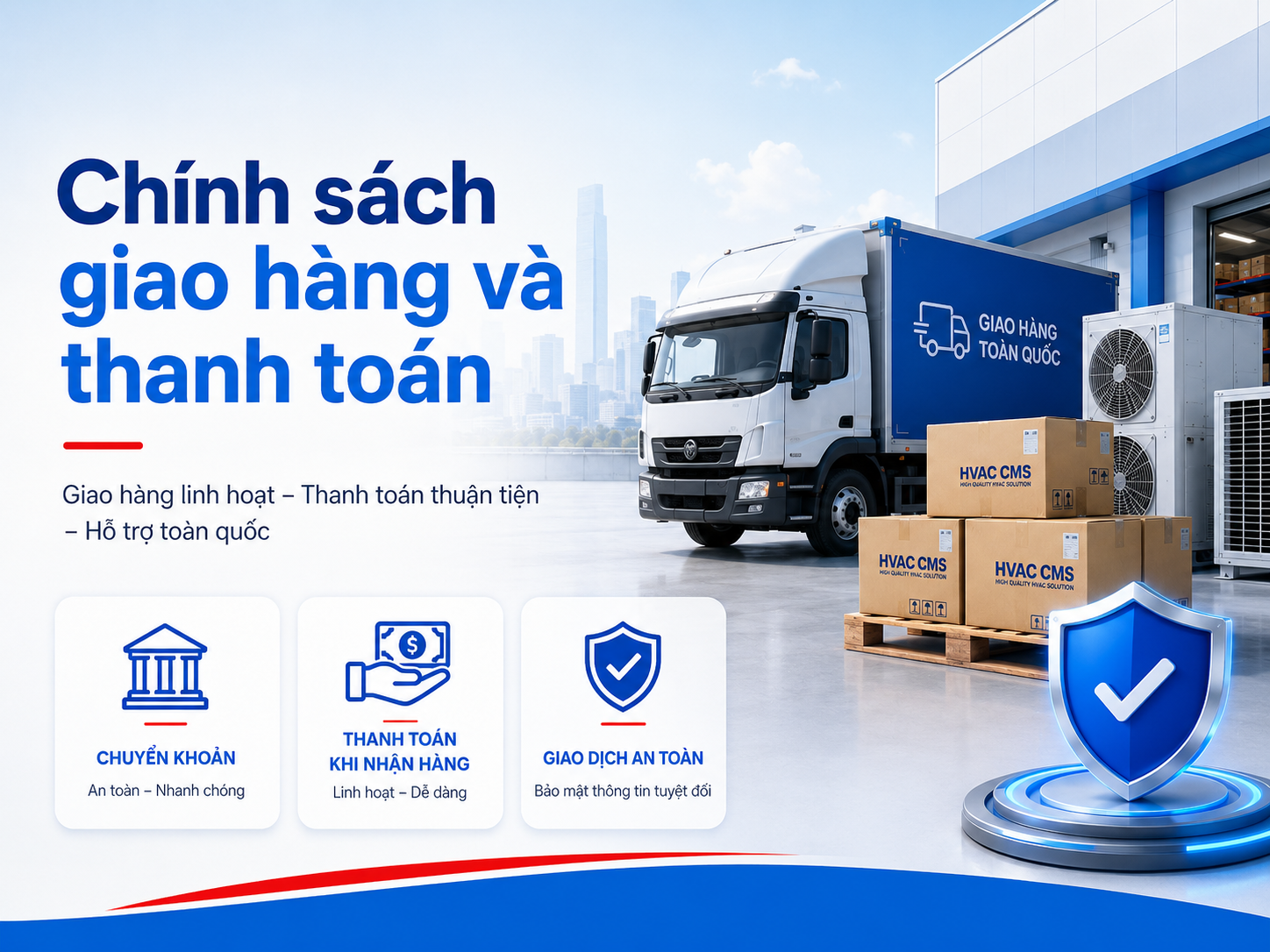 Chính sách giao hàng và thanh toán TENGDA Việt Nam