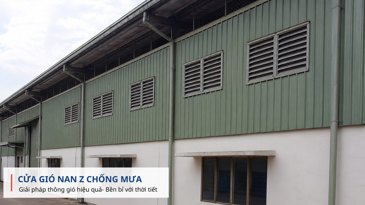 Cửa gió nan z chống mưa