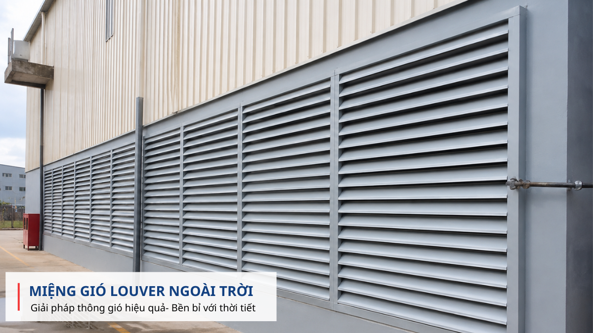 Miệng gió louver ngoài trời