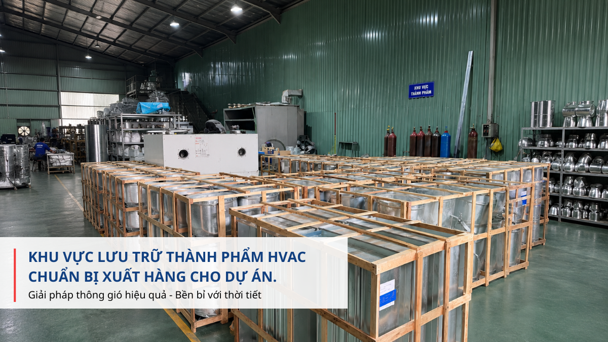 kho thành phẩm miệng gió HVAC Tengda