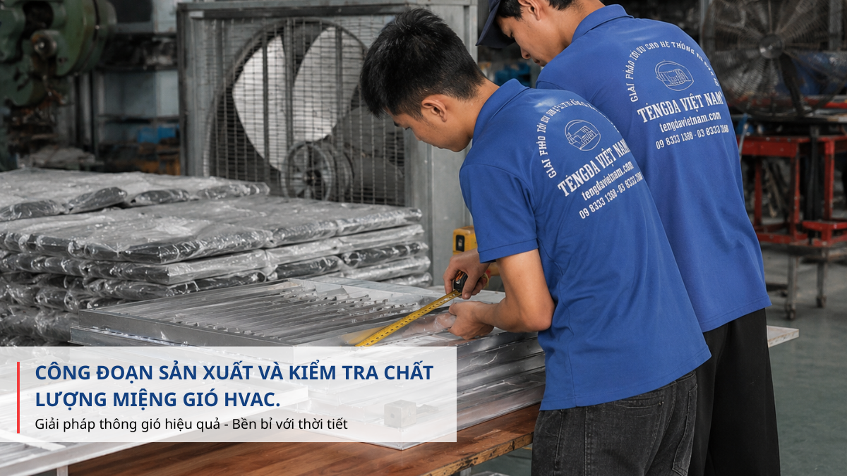 gia công sản xuất miệng gió HVAC theo yêu cầu