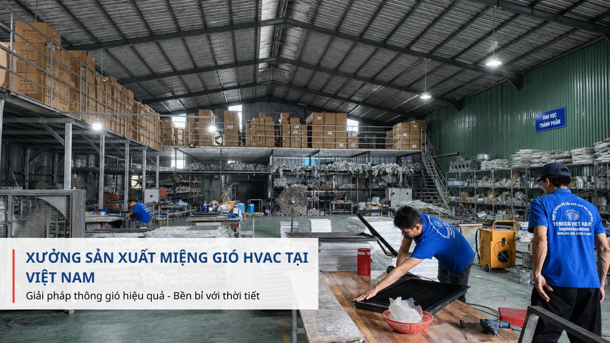 Xưởng sản xuất miệng gió HVAC tại Việt Nam
