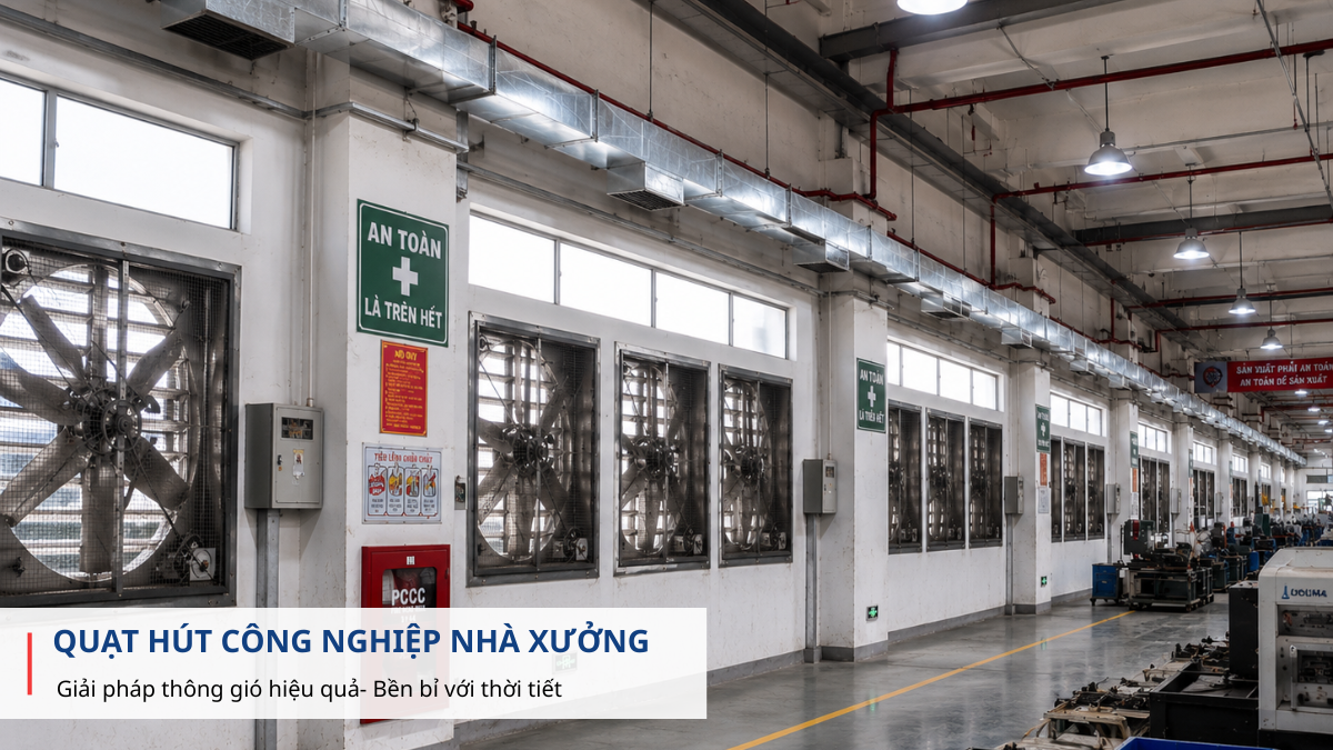 Quạt hút công nghiệp nhà xưởng