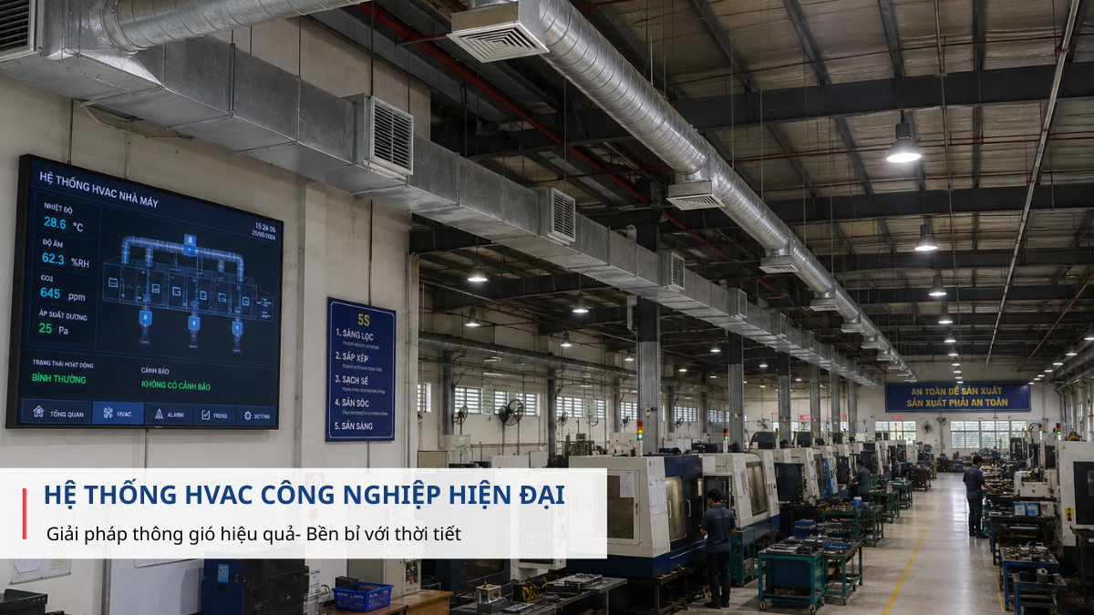 Hệ thống hvac công nghiệp hiện đại