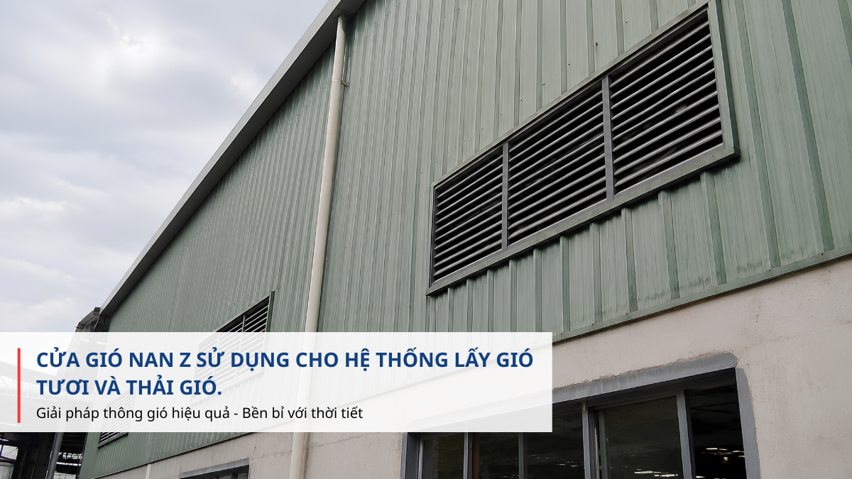 cửa gió nan z ngoài trời HVAC