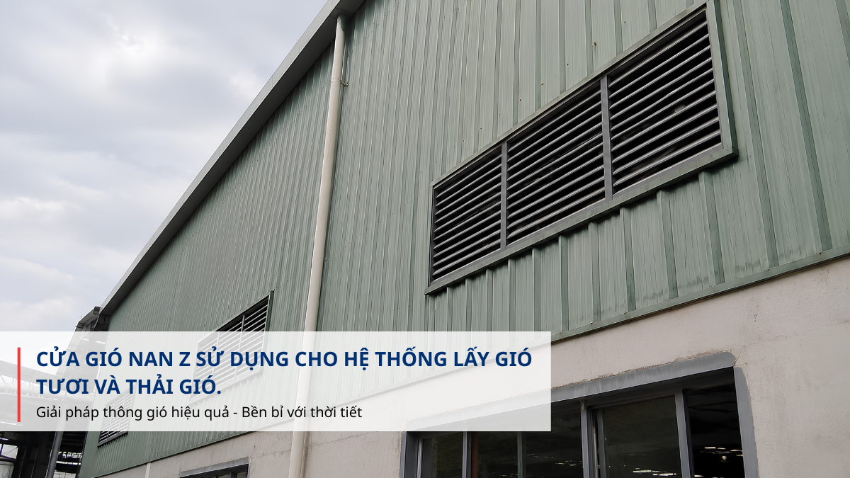 cửa gió nan Z ngoài trời
