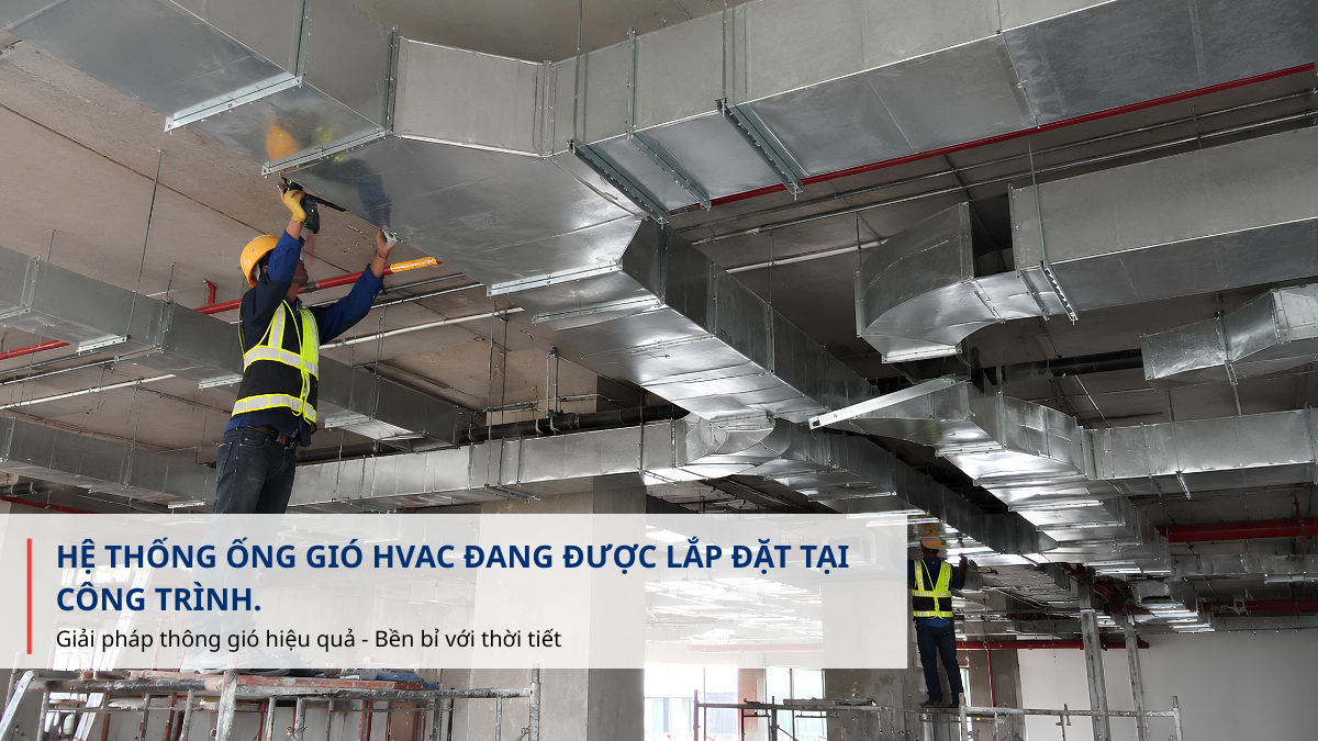 thi công hệ thống ống gió HVAC