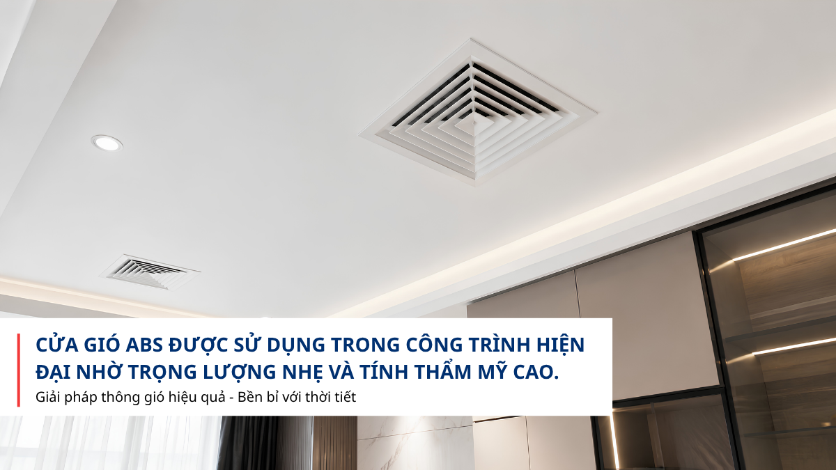 ưu điểm cửa gió ABS HVAC