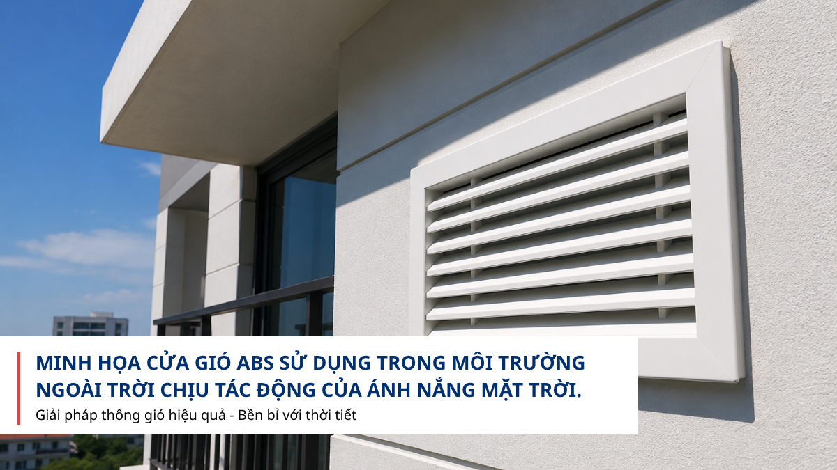 Tác động của tia UV đến tuổi thọ cửa gió ABS ngoài trời