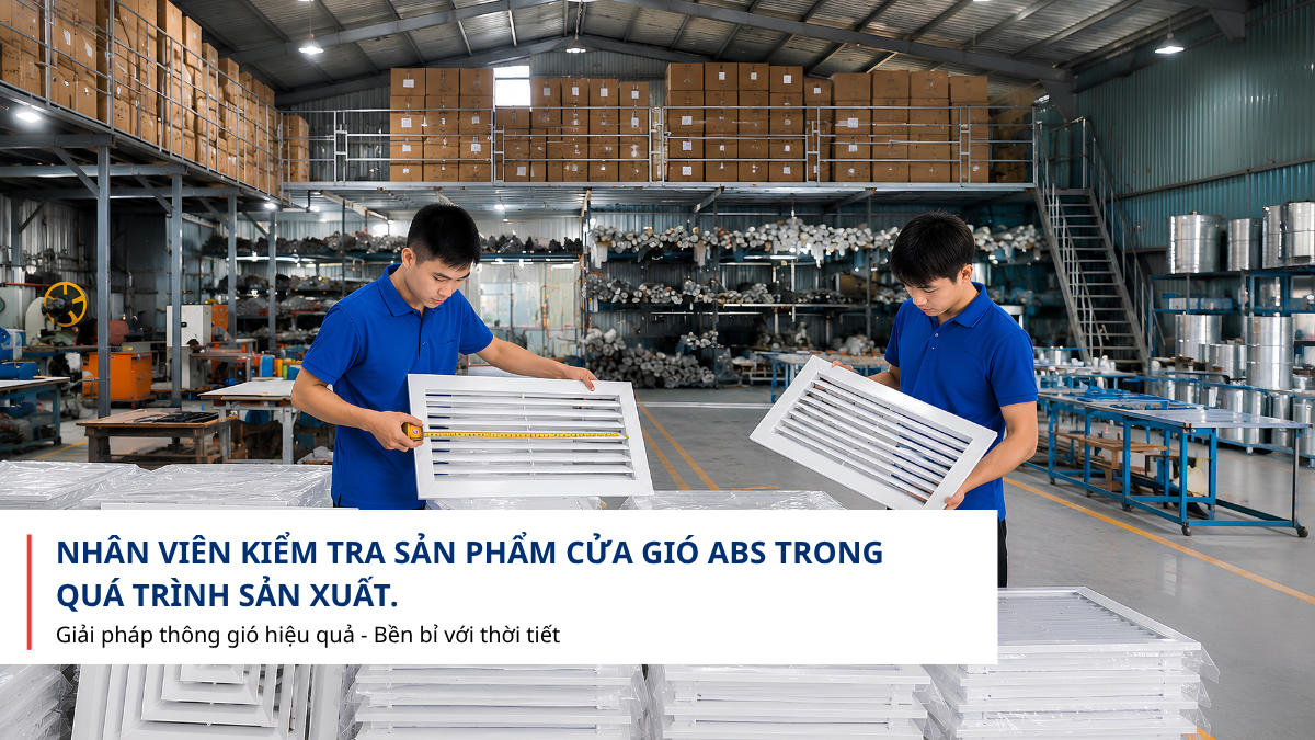 Sản xuất miệng gió ABS theo yêu cầu cho công trình HVAC