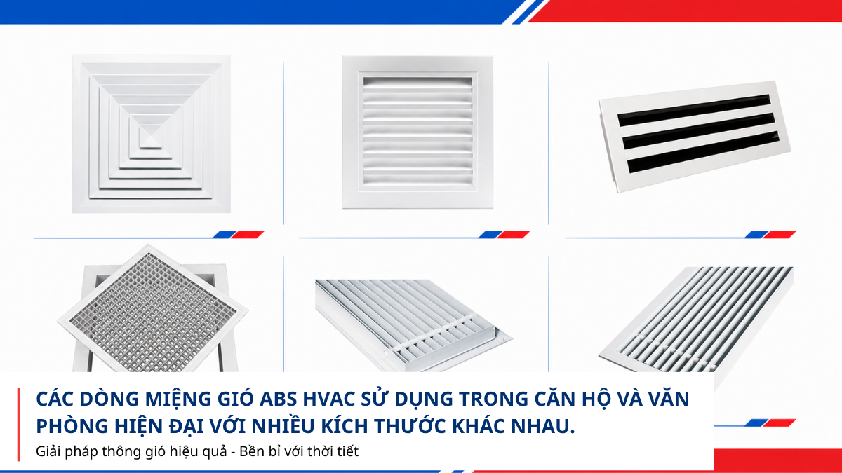 Báo giá miệng gió ABS HVAC mới nhất 2026