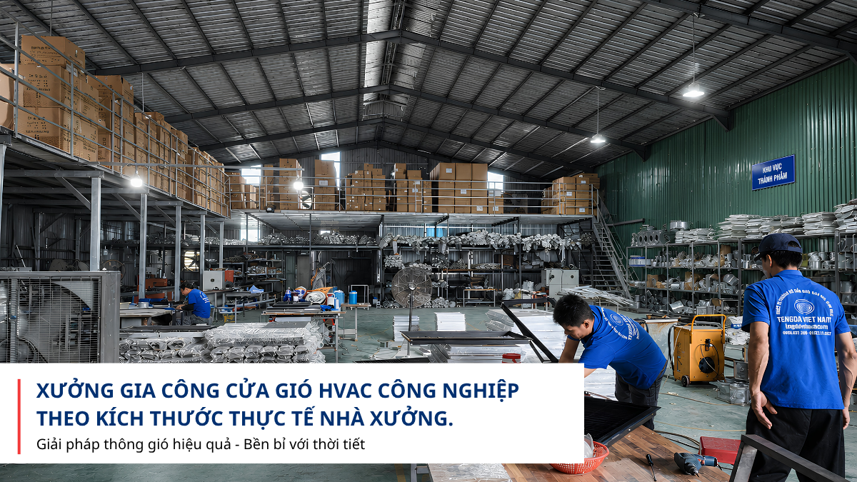 Gia công cửa gió HVAC công nghiệp theo yêu cầu
