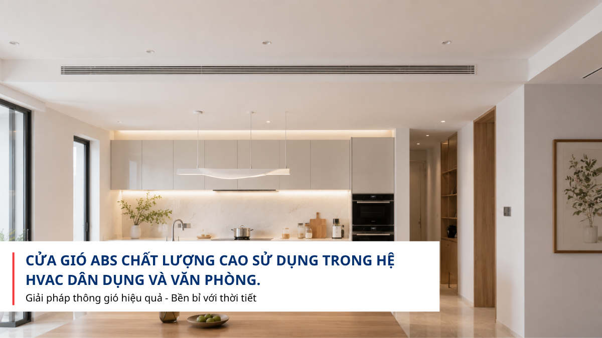 Cửa gió ABS chất lượng cao dùng trong HVAC