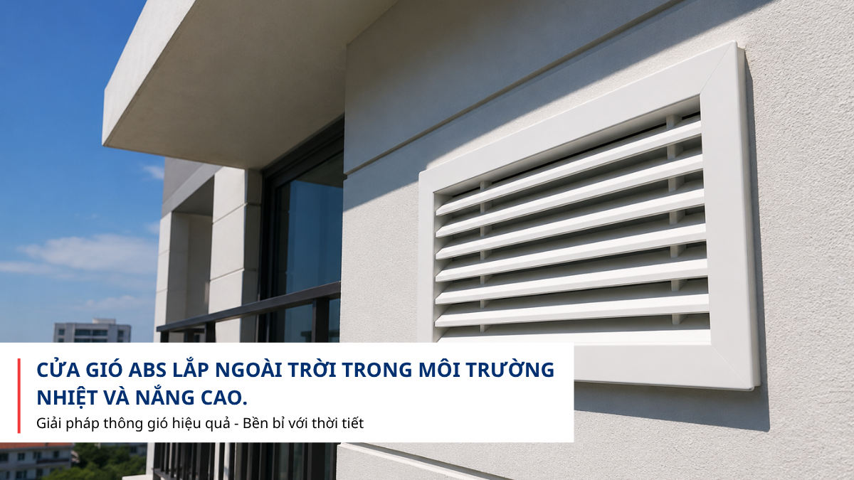 Cửa gió ABS sử dụng ngoài trời