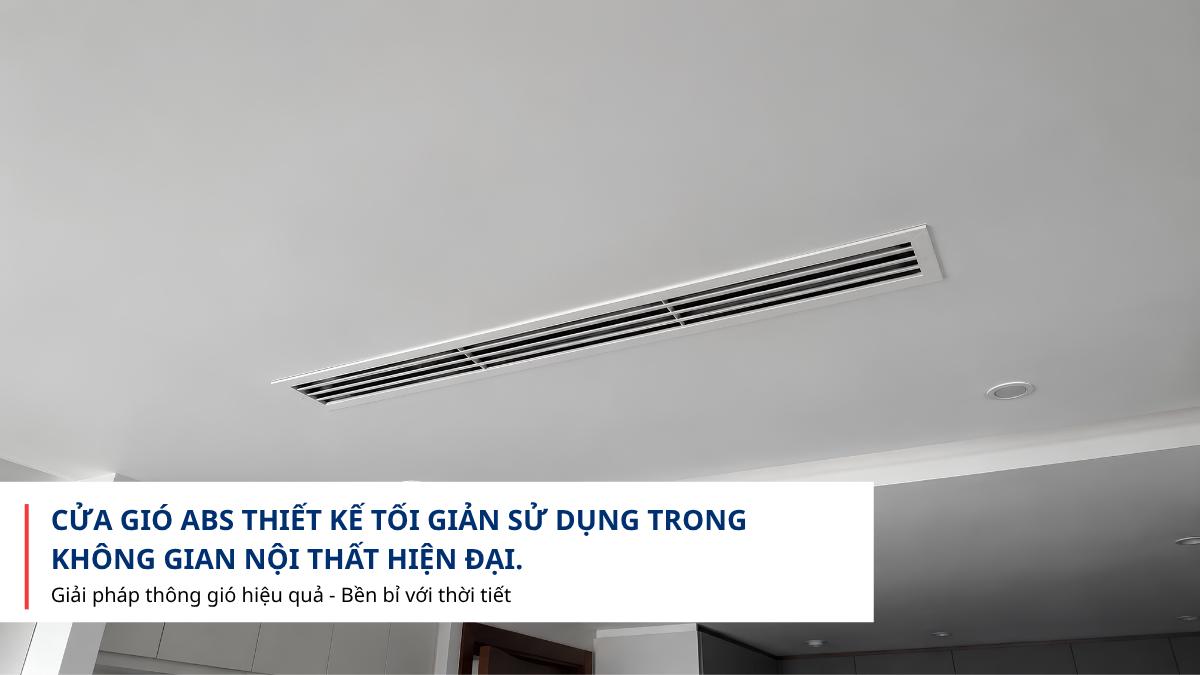 Cửa gió ABS trong nội thất hiện đại