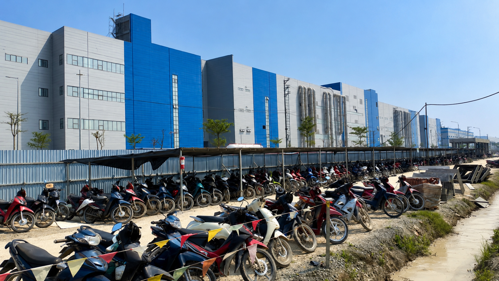 công trình nhà xưởng tại Nghệ An sử dụng cửa gió HVAC