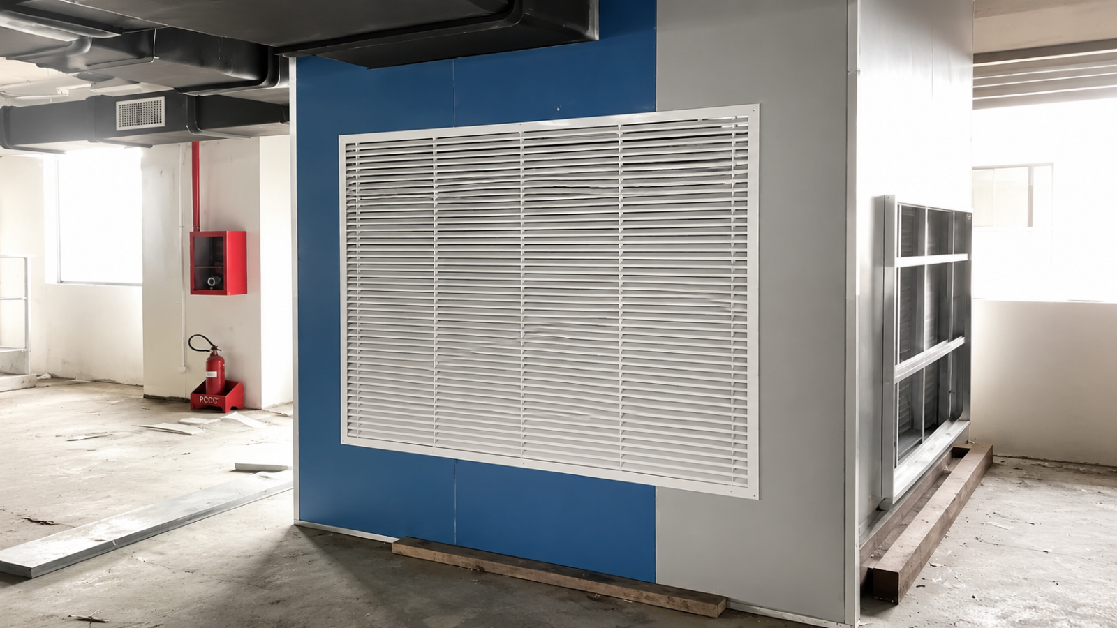 cửa gió HVAC hoàn thiện tại công trình Nghệ An
