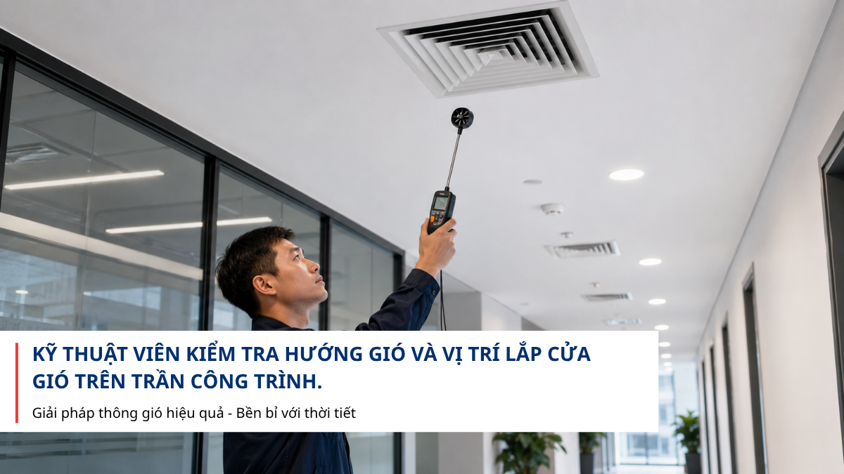 Chọn sai cửa gió HVAC gây gió không đều trong công trình