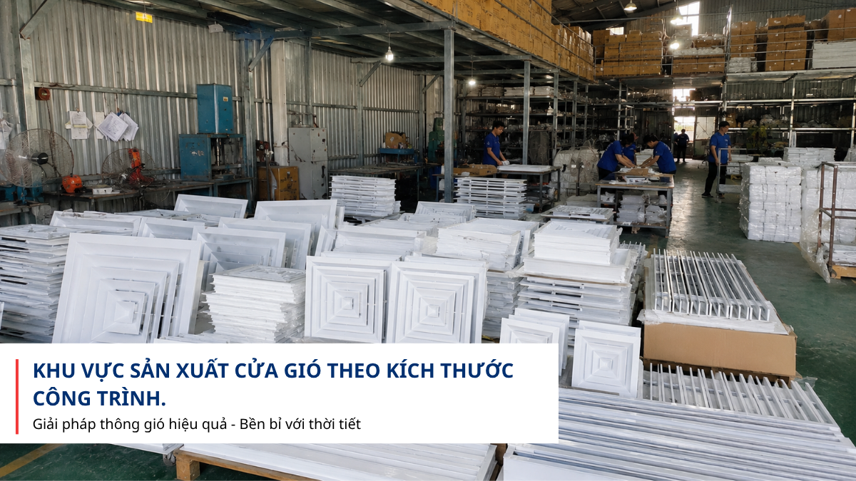 Xưởng sản xuất cửa gió ABS theo yêu cầu tại Việt Nam