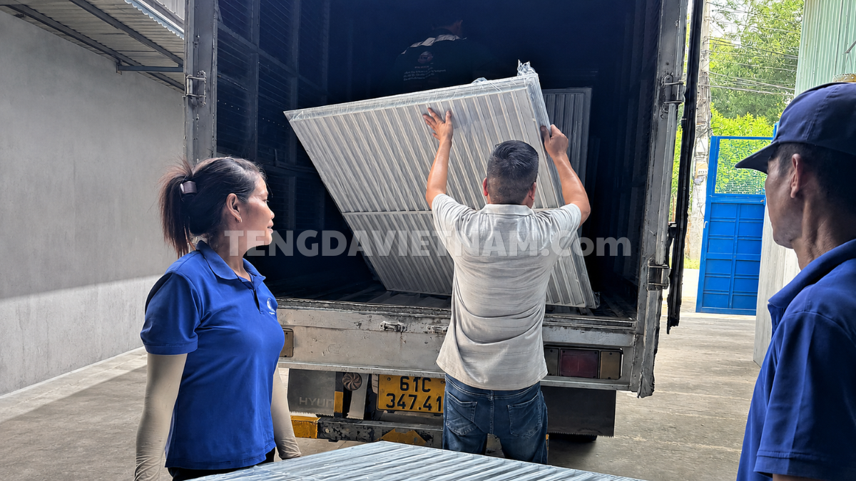 Tengda giao cửa gió chống mưa HVAC cho công trình