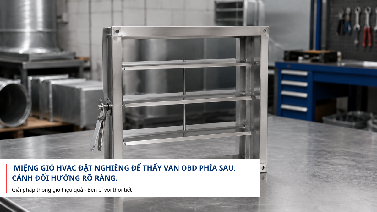  Van OBD lắp sau miệng gió HVAC