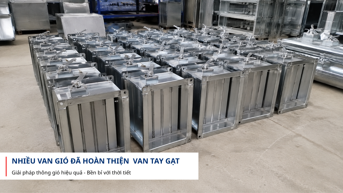  Xưởng gia công van gió damper HVAC theo yêu cầu