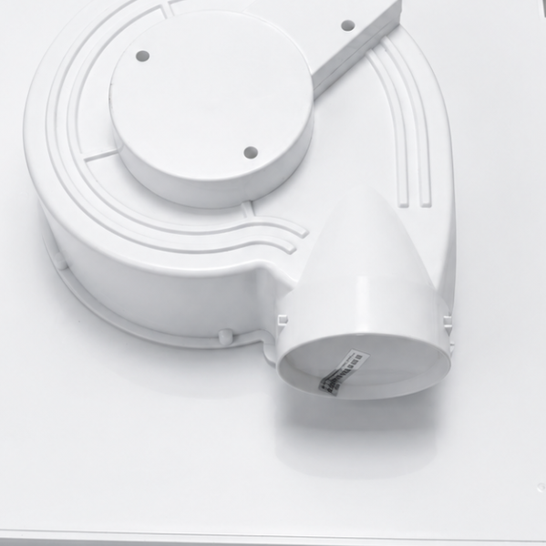 Cận cảnh cổ thoát ngang quạt hút âm trần GD-JA600