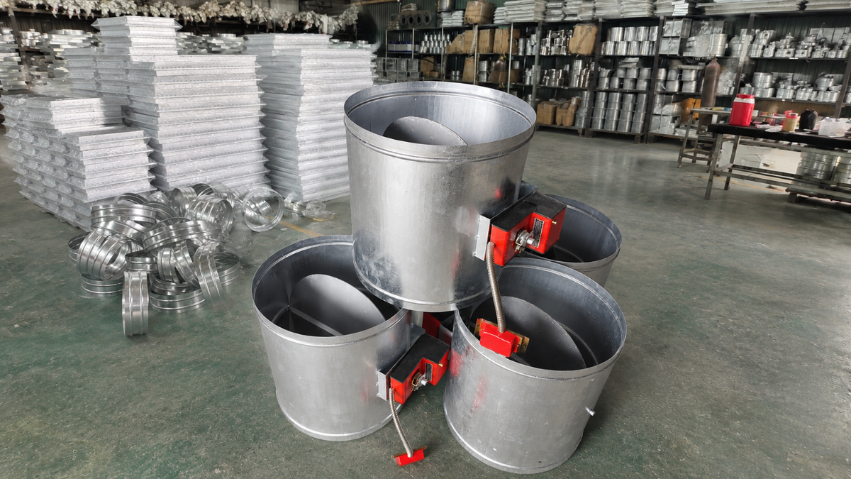 Van gió điện Motorized Damper HVAC điều khiển bằng motor
