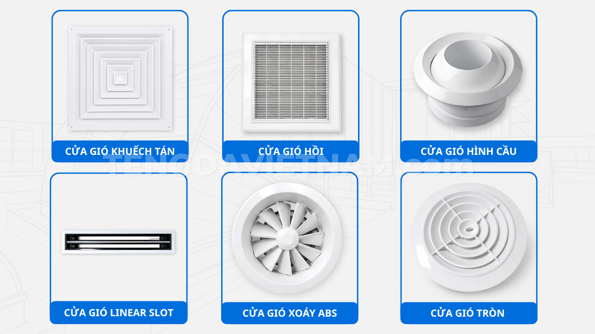 Cách chọn cửa gió ABS HVAC theo môi trường công trình