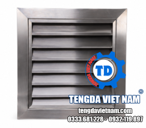 CỬA GIÓ CHẮN MƯA INOX TD0035 – MIỆNG GIÓ NAN Z INOX 防雨百叶（不锈钢）