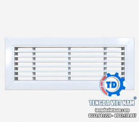 Cửa Gió Một Lớp Nhôm – Nan Cố Định, Nan Điều Chỉnh Theo Kích Thước