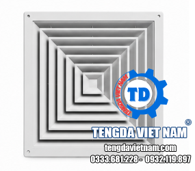 CỬA GIÓ KHUẾCH TÁN VUÔNG ABS HVAC – 方形散流器