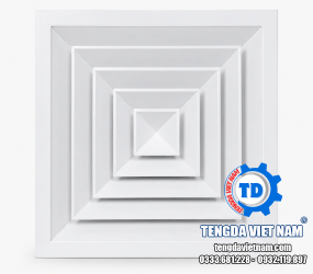 Cửa Gió Khuếch Tán Vuông Nhôm HVAC Theo Kích Thước